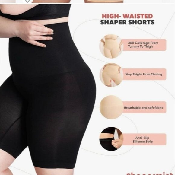 NEW Empetua by Shapermint High-Waisted Shaper Short Black Size‎ 3XL Shapewear - Picture 3 of 9